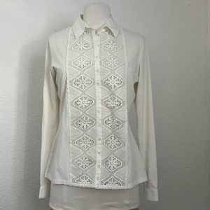 Anne Fontaine Ivory Blouse size 42 (M)